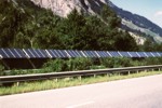 A13 noise barrier, Switzerland, credit pvresources