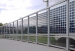 Transparent noise barrier, München, Pasing, courtesy ertex solar